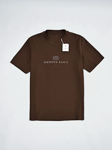 Cotton Jersey Crew Neck T-shirt With Print