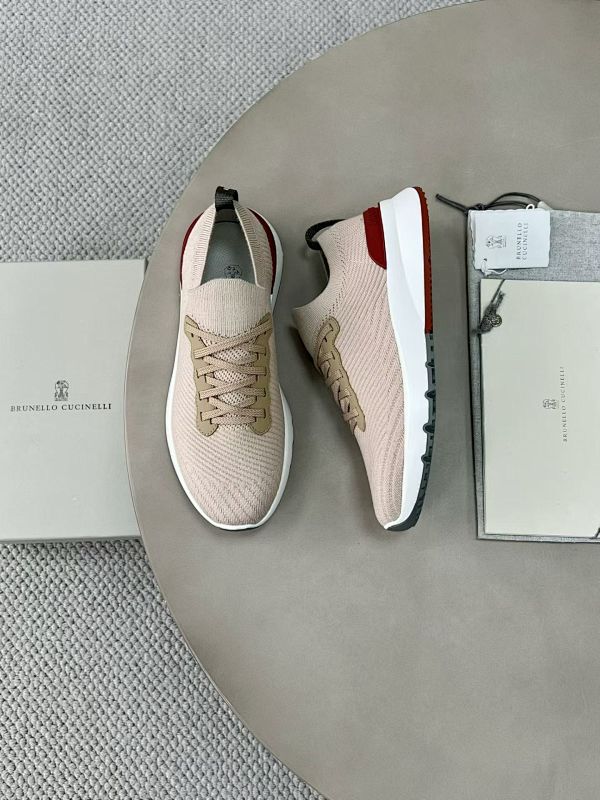 Cotton Knit Calfskin Runners