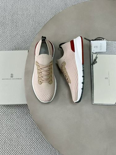 Cotton Knit Calfskin Runners