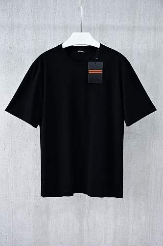 Cotton T-shirt Back Stripes