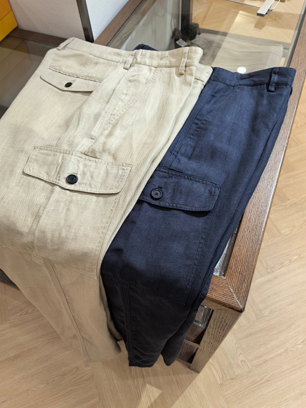 LP Linen Workwear Casual Trousers Made From A Tencel Linen Blend Feature Six Portholes Thr
