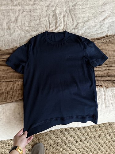 Mulberry Silk Cotton Short Sleeved Shirt