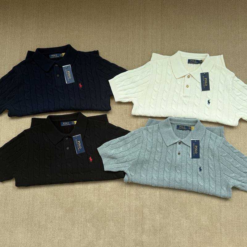 Cable Knit Polo