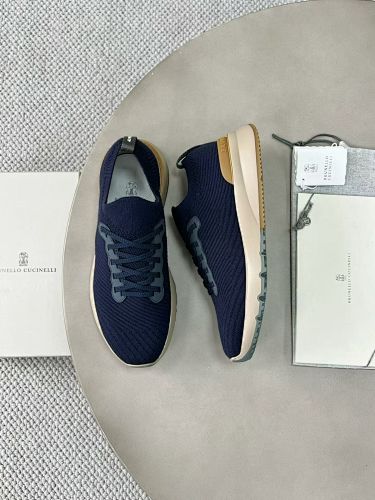 Cotton Knit Calfskin Runners