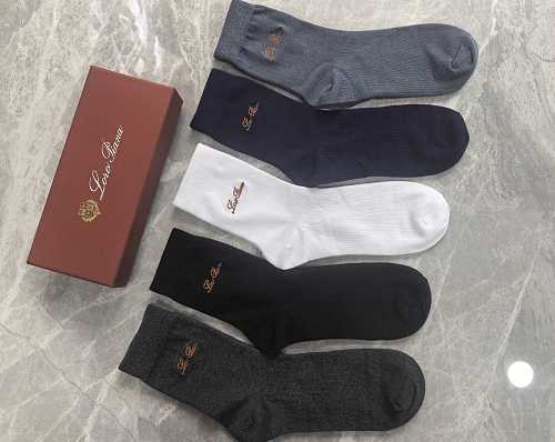 Loro Piana Simple Design Pure Cotton Quality Comfortable To Wear Breathable Box Of 5 Pairs