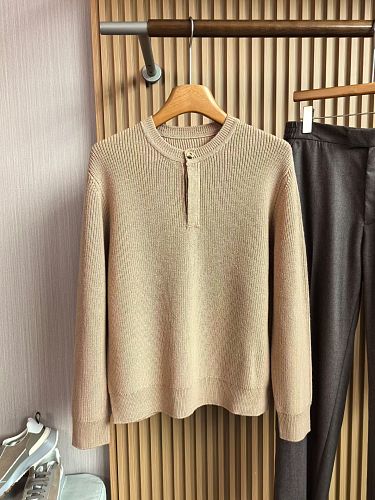 Bc Round Neck Wool Half Cardigan