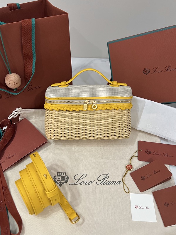 Bamboo Woven Canvas Lemon Yellow