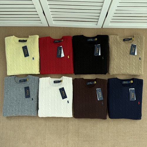 Men's Crew Neck Cable Knit