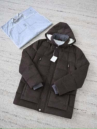 Puffer Jacket Flannel Brown