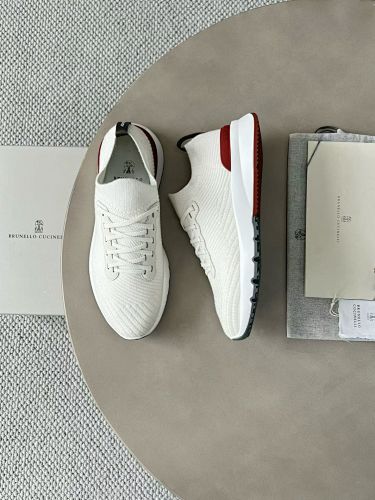Cotton Knit Calfskin Runners