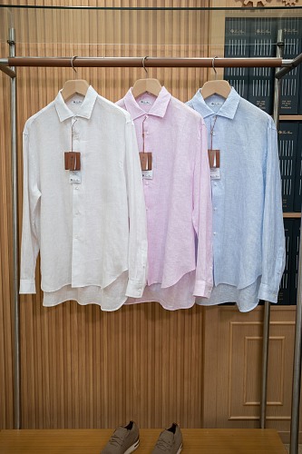 Raffaele Striped Linen Shirt