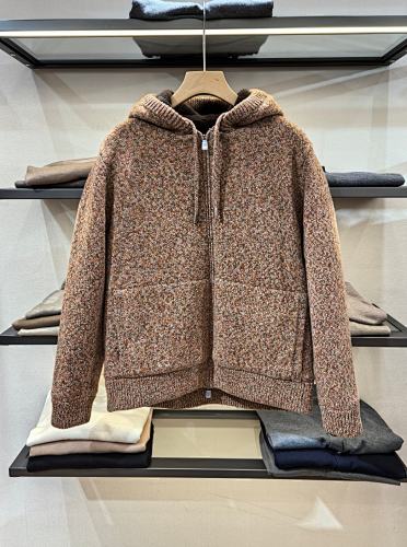 The Same Cool Item As Xige Is Here LP's Hooded Zip-up Cardigan Sweater With A Fleece Linin