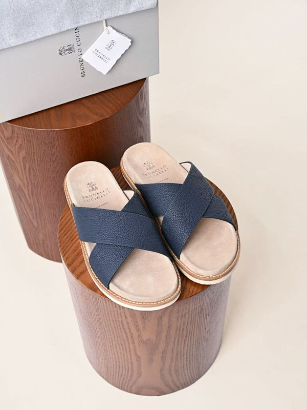 Suede Crisscross Sandals