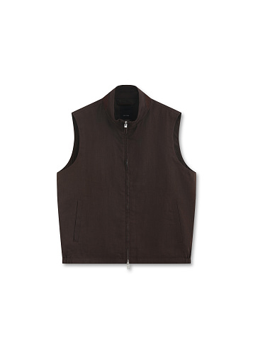 OasiLino Standing Collar Vest