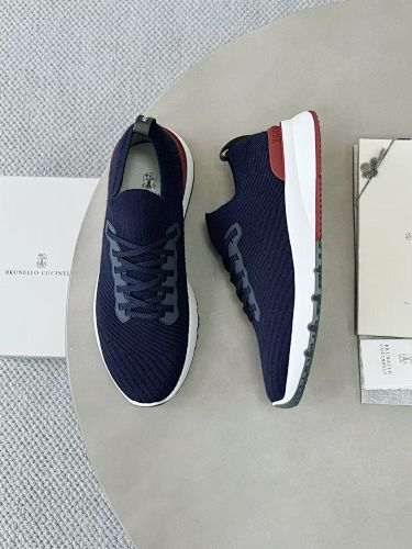 Cotton Knit Calfskin Runners