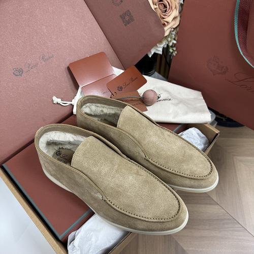 Cow Goods Size 39.40.41.42.43.44.46 Loro Piana LPOpen Walk Autumn Winter Wool Men's Ankle
