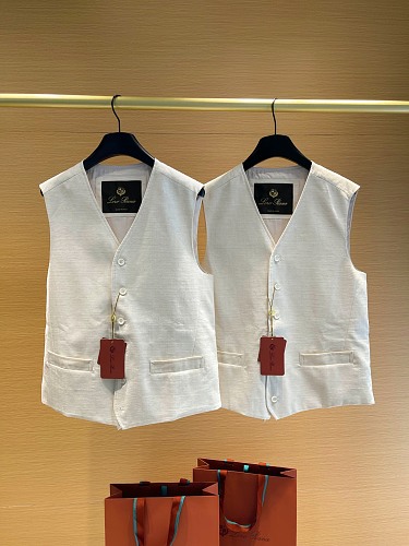 Beige Linen Vest