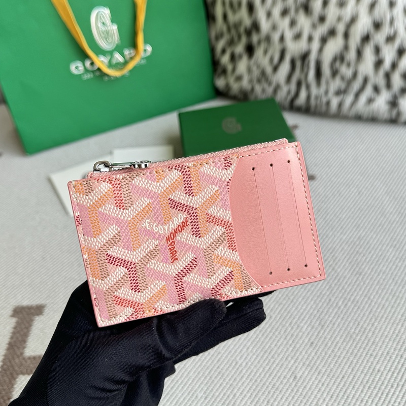 Goyard Flat Zipper Card Bag