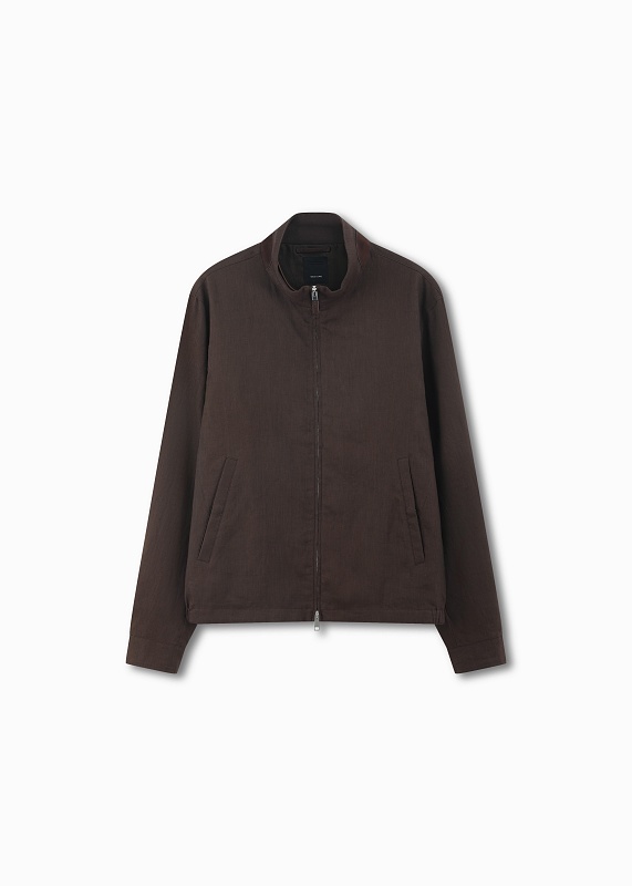 OasiLinoLinen Stand Collar Jacket