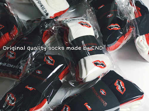Chrome Hearts 1 CH Red Lips Socks