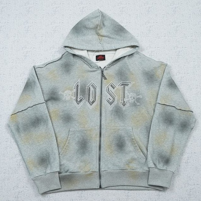 Lost Intricacy Grey Faded Jogging