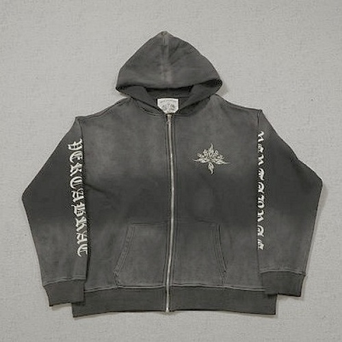 Vertabrae Tattoo Zip Up Hoodie