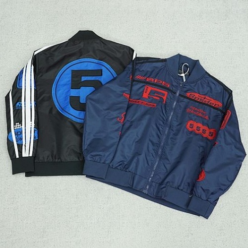 Sp5der Satin Bomber Jacket