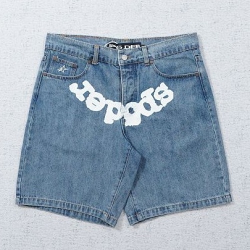 Sp5der 5star Vintage Denim Shorts