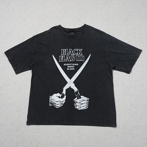 Punk Band Vintage Black Flag Everything Went Black