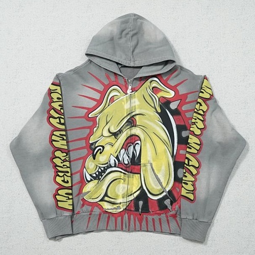 Hellstar Studios Bull Dog Zip Up Hoodie 2