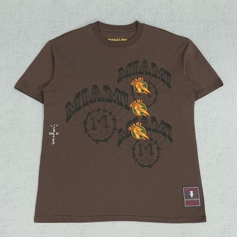 Travis Scott Cactus Jack X Mitchell X Ness Tee