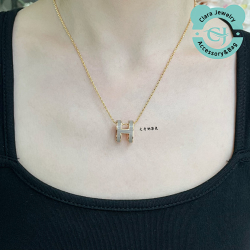 Hermès Hès Large H Linlang Necklace