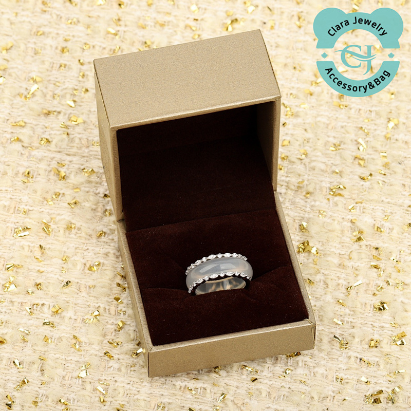 Chalcedony Set Ring