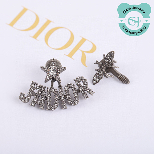 D Or Letter Diamond Earrings