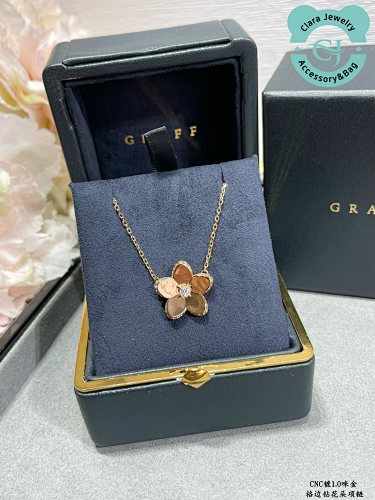 Graff Light Gold Flower Necklace