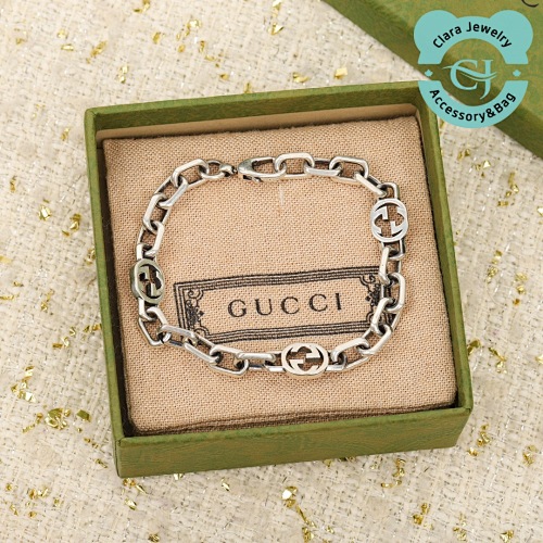 Interlocking G Silver Bracelet