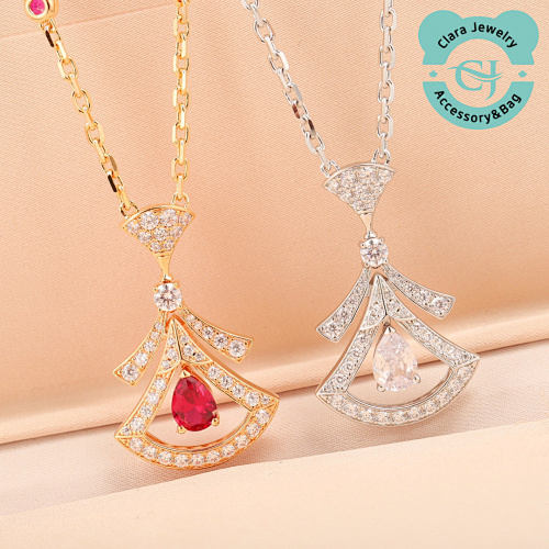 Bulgari Colorful Diamond Skirt Necklace