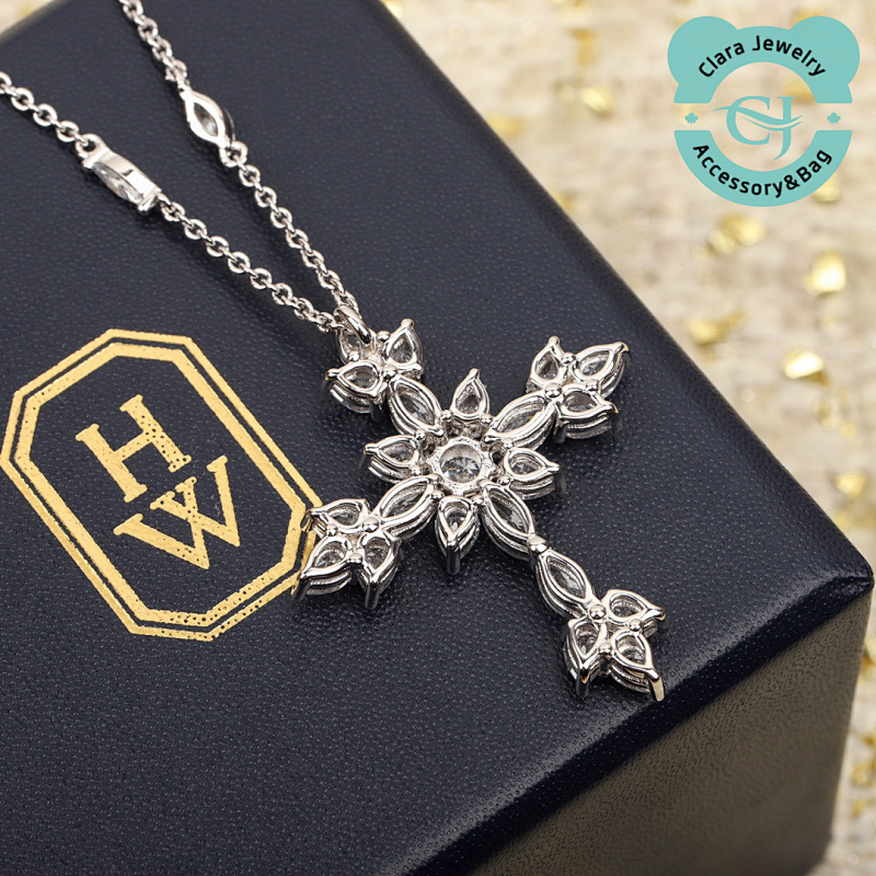 Cross Floral Necklace