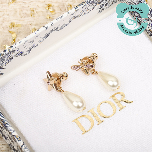 Dior Bee Letter Earrings