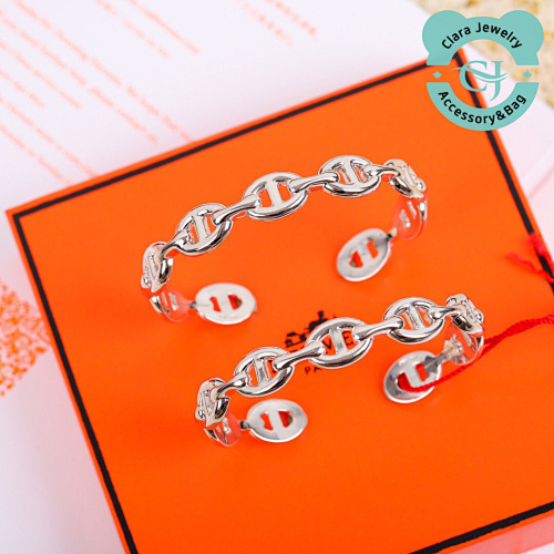Hermès Hermes Pig Nose Farandole Silver Bracelet