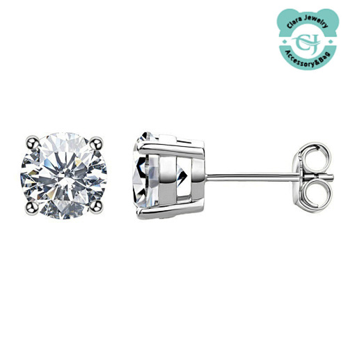 S925 Sterling Silver Moissanite 3 Carat Classic Four Claw