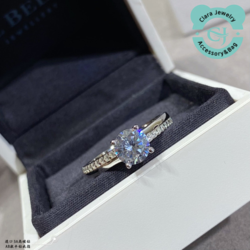Supreme High-End Jewelry Ab Half Diamond Ring 20240607115