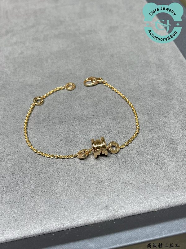 Bulgari B Vlg Ari Seiko Cnc Light Gold Small Spring Bracelet