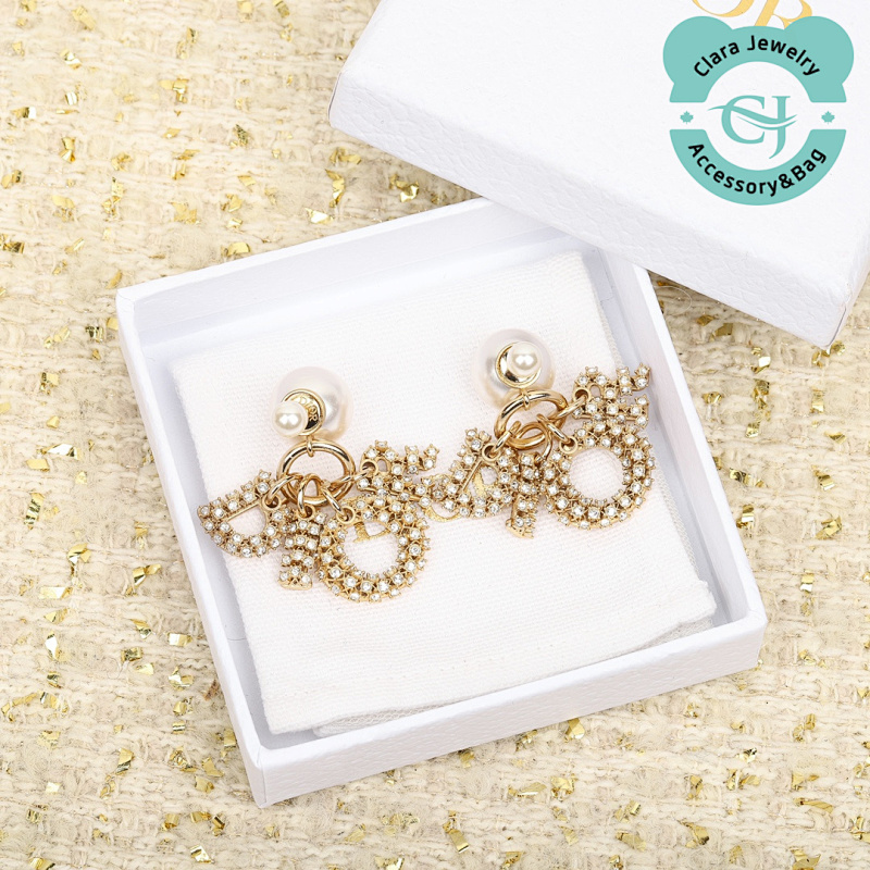 D Letter Earrings
