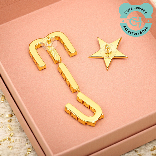 Miumiu Asymmetrical Five-Pointed Star Earrings