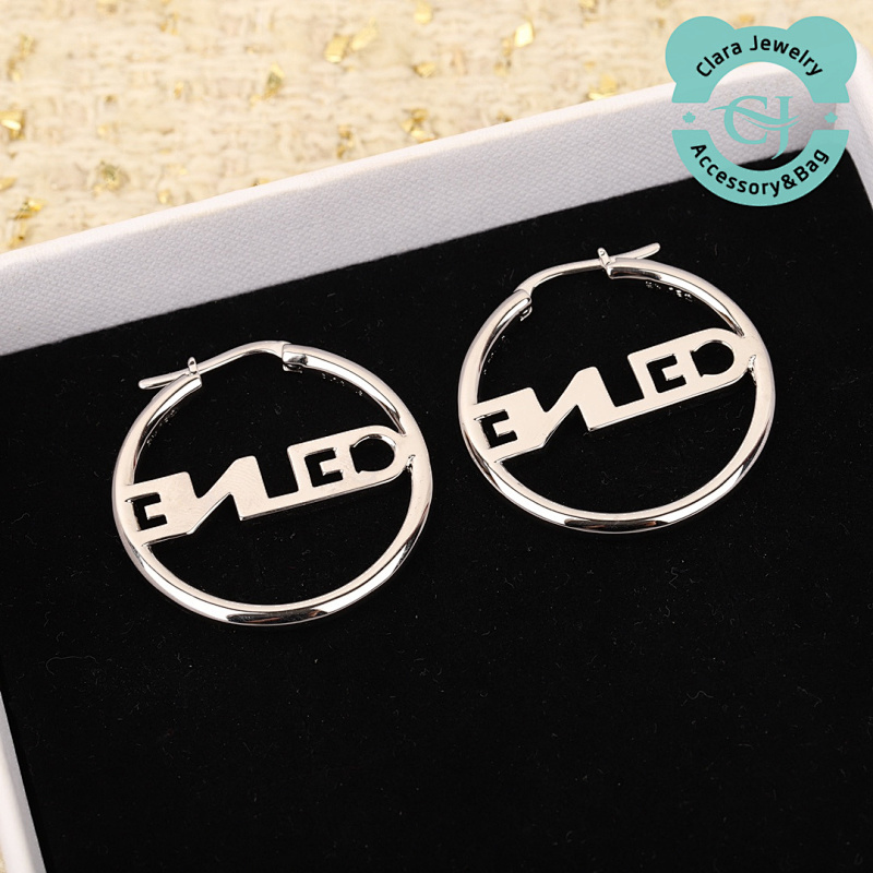C Diamond Logo Earrings