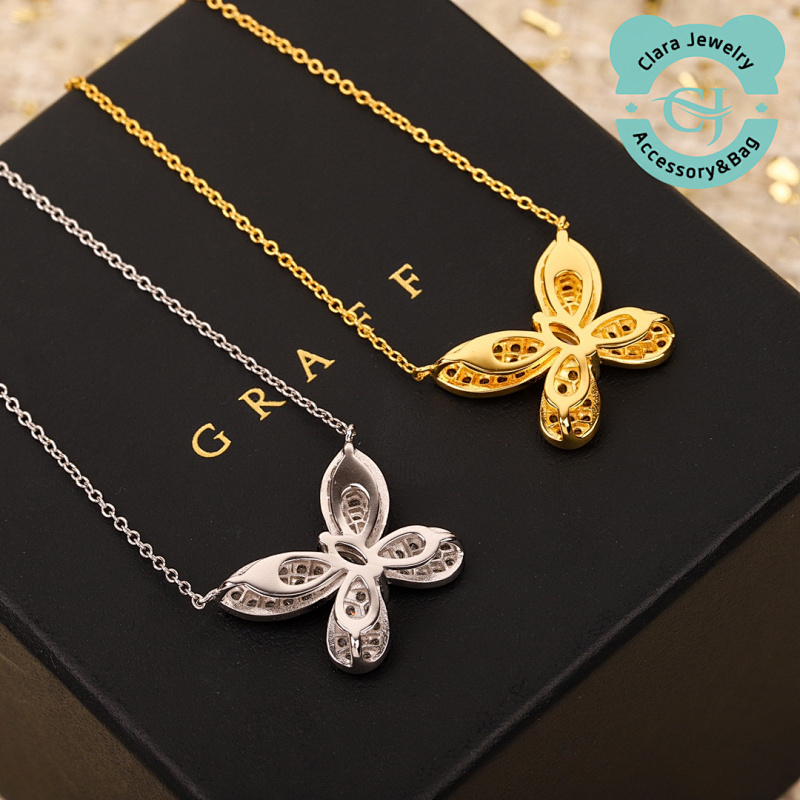 Large Fluttering Butterfly Necklace