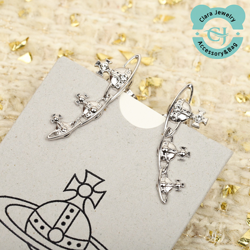 Stunning Three Little Saturn Earrings