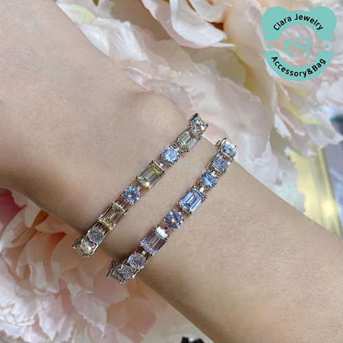 Evening Square Diamond Bracelet