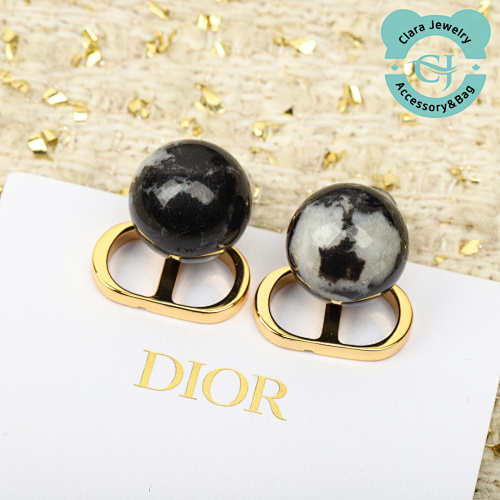 D Black And White Bead Earrings